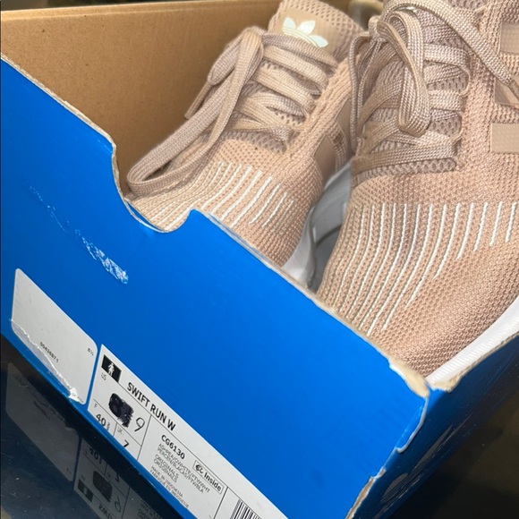 Adidas Women's Swift Run Tan Sneakers - Picture 2 of 4